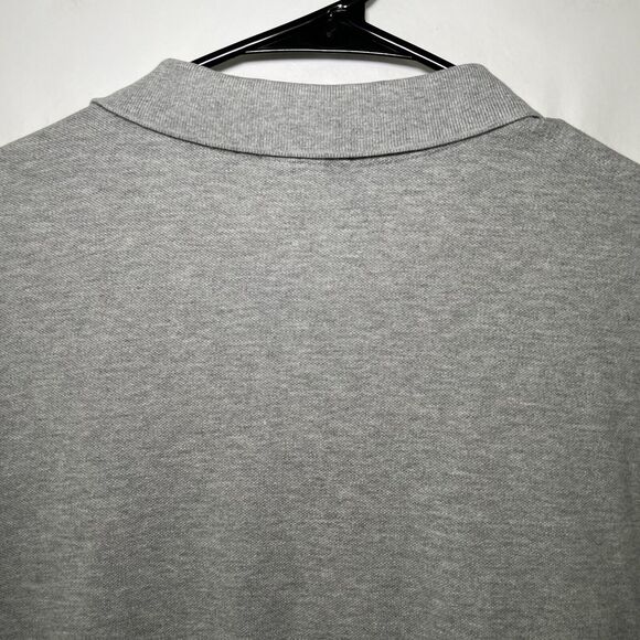 Polo Ralph Lauren Custom Fit Polo Shirt Mens Size Large Gray Red Pony Short Slv - Picture 8 of 9